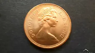 UK 1971 1 New Penny coin VALUE