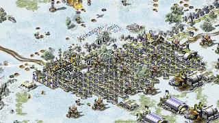 Red Alert 2 | Extra hard AI | 7 vs 1 | Ice Age Map | America vs 7 random