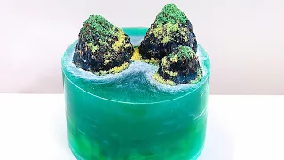 ISLAND JELLY CAKE │ 2020 CAKE TRENDS │ CHOCOLATE JELLY CAKE │ OCEAN CAKE │ CAKES BY MK