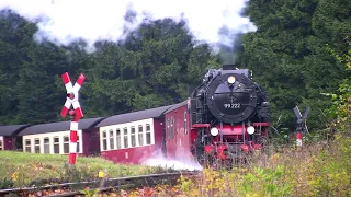 Die letzte erhaltene Einheitslok bei der Harzquerbahn 99 222