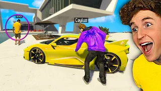 Stealing BILLIONAIRE SON'S SUPERCAR In GTA 5 RP..