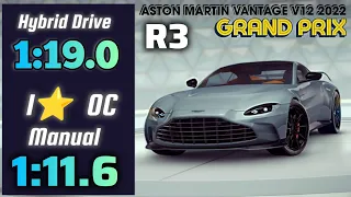 Asphalt 9 Aston Martin Vantage V12 2022 Grand Prix • Hybrid Drive  Manual •Round 3• 1 star Overclock