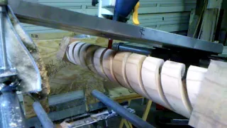 The Vanderpool Router lathe, spiral turning jig