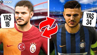 MAURO İCARDİNİN KARİYERİNİ TERSİNE ÇEVİRDİM ! EA FC 24 KARİYER REBUİLD