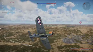 Air Realistic battle! Using USA fighter bomber. War thunder gameplay