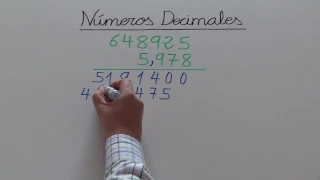 Multiplicar un número natural por un número decimal . Ejercicio 02