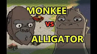 Monkey vs Alligator - Red Alert 2