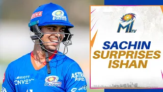 Ishan spots Sachin in the dressing room | Mumbai Indians