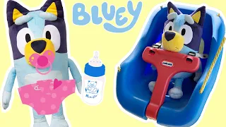 BLUEY BABY | Help Take Care of Bluey 🍼 Bluey Bingo Toys | Disney Jr 💙 Full Episode Pretend Play