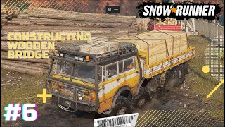 SnowRunner | Constructing Wooden Bridge| GamePlay #6 Apic Gamerz