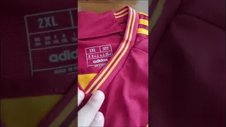 AS Roma 2023/24 Home Soccer Jersey Unboxing and Review - Soccerdealshop