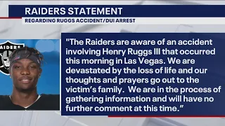 Raiders' Henry Ruggs booked after deadly crash