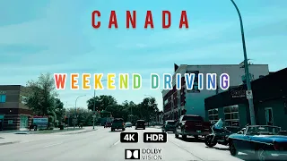 Canada 4K HDR DOLBY VISION / Pembina Highway / Only live Sounds of the City / ASMR Video /Relaxation