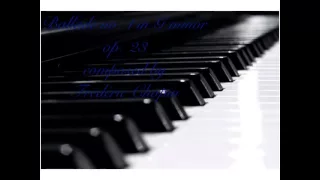 Ballade no. 1 in G Minor op. 23 by Frédéric Chopin