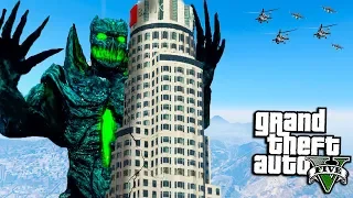 УЖАСНЫЙ МОНСТР РАЗРУШИЛ ГОРОД В ГТА 5 МОДЫ! ОБЗОР МОДА В GTA 5! ВИДЕО ГТА MODS