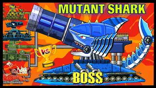 ⚔️TANK ARENA⚔️ Mutant Shark Boss VS Titan/ Mega tanks VS Boss| Cartoons about tanks| tank cartoon