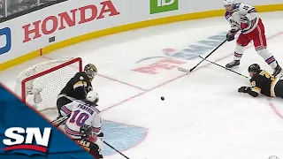 Artemi Panarin Gives The Rangers The Go-Ahead Goal Against The Bruins