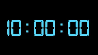 10 Saatlik Video Geri Sayım / Ten Hour Countdown Timer