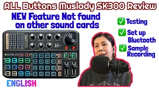 Muslady SK300 Review, Testing ALL the Buttons and Recording Set Up & sample