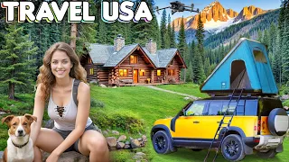 Путешествия США | Крутые Горы и Шикарная Музыка | Travel USA, Mountains, Drone & Car Superb Views