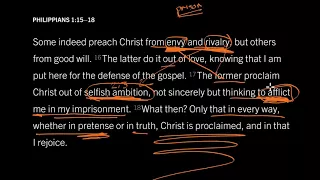 Do You Proclaim Christ from Envy? Philippians 1:15-18, Part 1