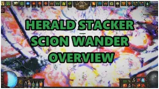 [PoE] Stream Highlights #366 - Herald/Aura stacking Scion wander build overview - 5000+ exalt gear