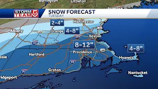 StormTeam 5 explains expected impacts of Tuesday nor'easter in Massachusetts