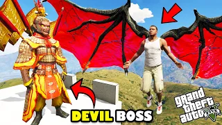 Franklin Fight The New DEVIL BOSS of DEVIL GOD and SERBIAN DANCING LADY in GTA 5