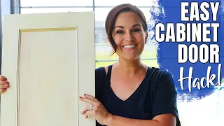 How To DIY Cabinet Doors w/ NEW EASY Hack! (Bathroom Makeover Pt. 1)