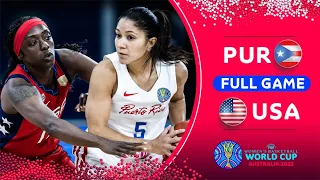 Puerto Rico v USA | Full Basketball Game | FIBA Women's Basketball World Cup 2022