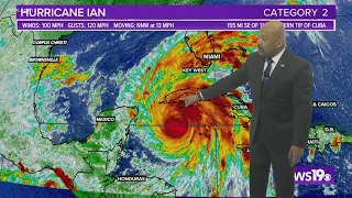 Hurricane Ian latest: Storm upgraded to    Category 2