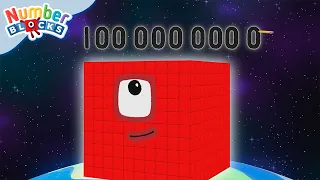 Aprenda a contar de 1.000.000.000 a 0 | Números para crianças | Numberblocks em português