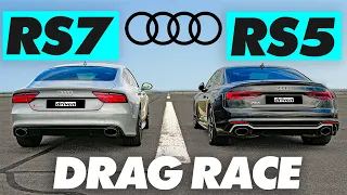 AUDI RS5 vs RS7 | DRAG RACE