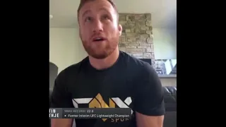 Justin Gaethje doesn't like Michael Chandler at all ..... Wants to punch him....