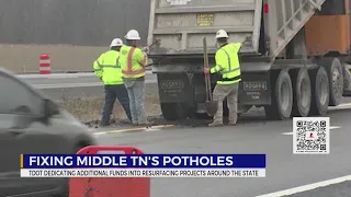 Fixing Middle TN's potholes: TDOT dedicating additional funds to resurfacing projects