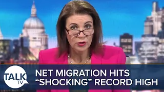 BREAKING: Net Migration Hits Record 606,000 | Julia Hartley-Brewer Reacts To "Shocking" Figures
