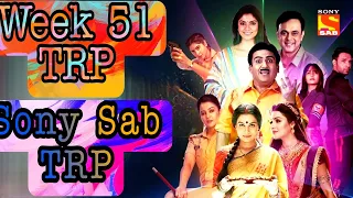 Sony Sab All Show Ki TRP || Week 51 TRP