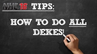 NHL 16: How to do ALL Dekes (Tutorial)