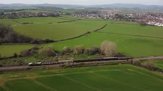 Steam & Diesel at Williton Station April 9th 2023 West Somerset Railway DJI Mini2