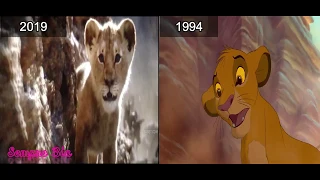 O Rei Leão 2019 - PARTE 4 Comparação: 2019 vs 1994 (Cena  Mufasa )