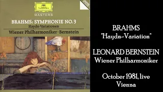 Brahms: Variations on a Theme by Haydn - Leonard Bernstein: Vienna Philharmonic Orchestra