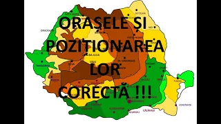 Orașele și relația lor cu unitatea de relief