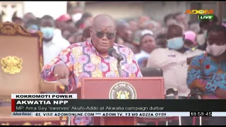 Akwatia NPP: MP Ama Sey ‘swerves’ Akufo-Addo at Akwatia campaign durbar (5-10-20)