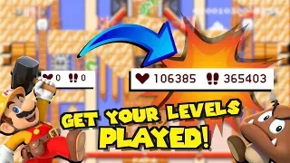 How To Get YOUR Levels Played In Mario Maker 2!