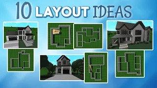 10 FREE HOUSE LAYOUTS + EXTERIORS || Roblox: Bloxburg