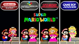 Evolution of Mario Rescuing Princess Peach in Super Mario World