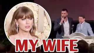 Travis kelce sweetly calls taylor swift his wife at patrick mahomes charity event in vegas