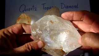 P7310002 Quartz is suspicious. Topaz. Diamond is suspicious.