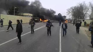 Дагестан. Взрыв на посту в Дербенте. 15.02.2016. первые минуты после взрыва