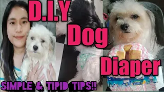 DIY Dog Diaper || Human Diaper Gamit Ng Aso Ko